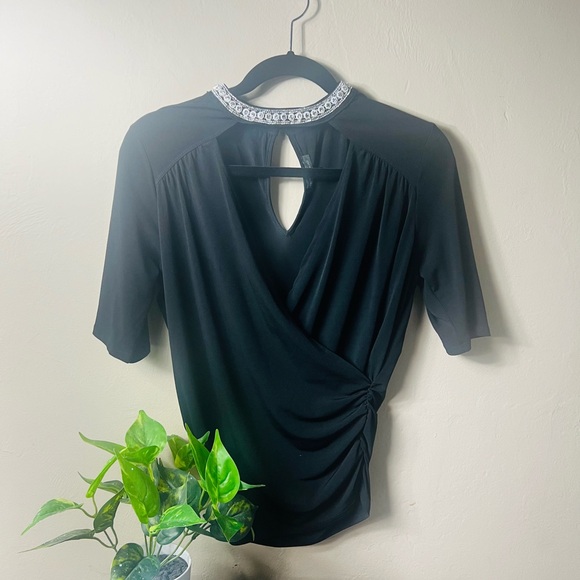 Embellished Collar Top. - Picture 4 of 8